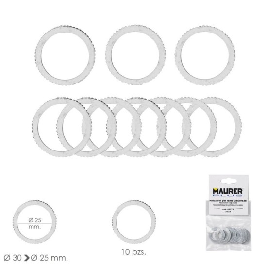 Adaptadores / Reductores Disco Corte Madera Ø 30 a Ø 25 mm, (Bolsa 10 piezas) al por Mayor | Almacén de Ferretería