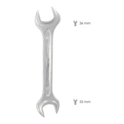 Llave Fija Plus Acero Cromo Vanadio 32x36 DIN 3110, Llave Fija, Llave Fija Doble