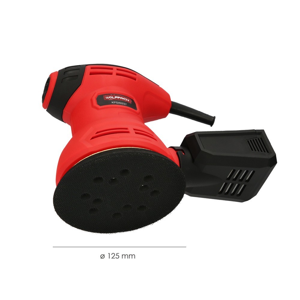 Lijadora Wolfpack Orbital 240 Watt, Lijadora Multifunción, Decapado, Lijado, Eliminar Oxido, Disco Ø 125 mm, al por Mayor | Alma
