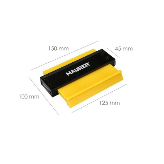 Medidor De Contornos 100x125 mm, Con Bloqueo, Medidor De Perfiles, Medidor Formas, Duplicador Perfiles, Preciso,Dureza Ajustable