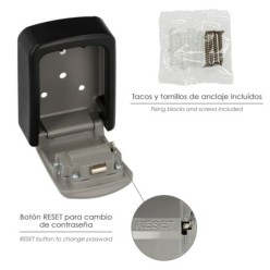 Caja De Seguridad Para Llaves Con Codigo, 4 Digitos, Caja Llaves, Caja Llaves Calle, Caja De Llaves Pared, Caja De Llaves Codigo