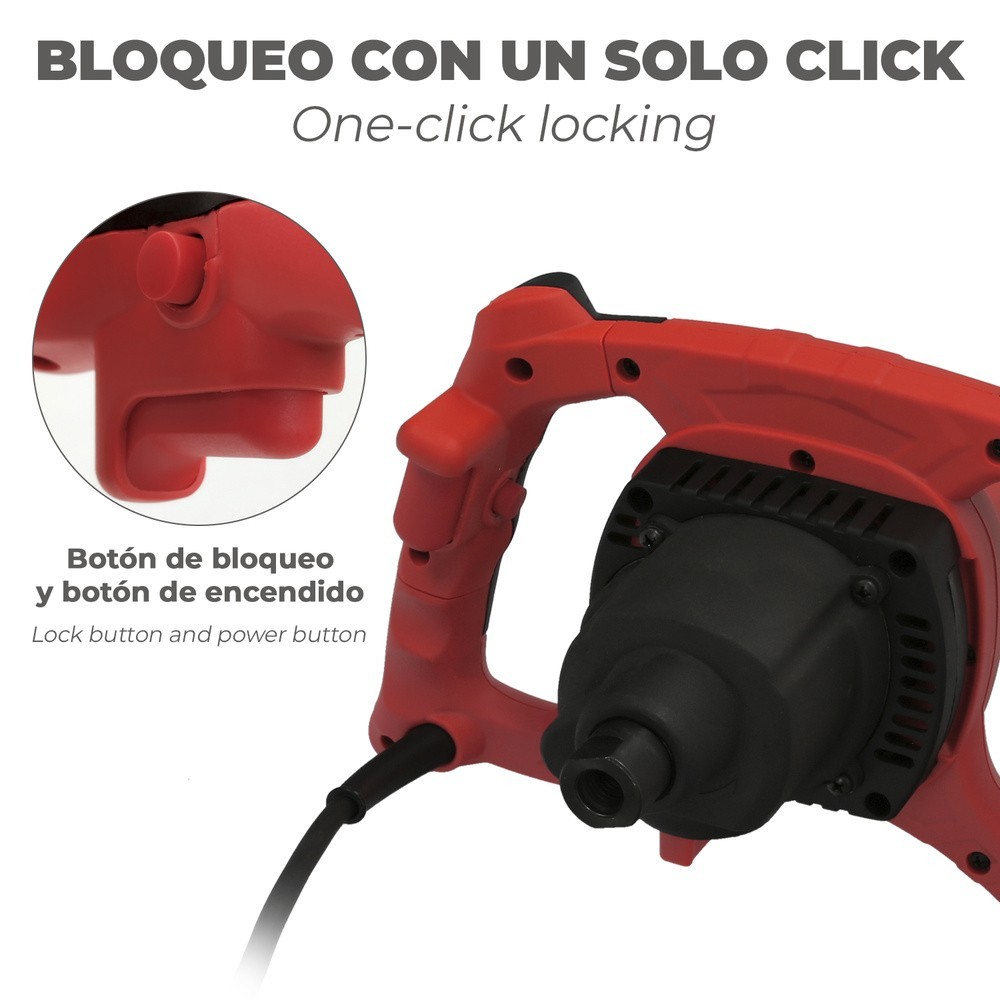 Mezclador Eléctrico 1400 Watt 6 Velocidades Con Variador de Potencia al por Mayor | Almacén de Ferretería