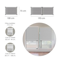 Marco Mosquitero Aluminio Extensible 75x100/187 cm,