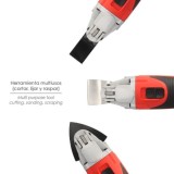 Herramienta Multifuncion Oscilante 300 Watt, Con Accesorios 23,000 R,P,M, Variador Velocidad, Cambio Rapido Hoja, Cortar, Lijar 
