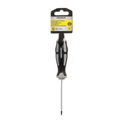 Destornillador Torx Inviolable Acero S2 Mango TPR Bimaterial, Medida T08 x Ø 3,0 x 75 mm,