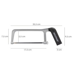 Arco Sierra Mini Profesional Aluminio Hoja 150 mm, Serrucho, Segueta, Segueta, Mini Arco Sierra