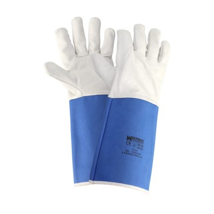 Guantes Piel Serraje Largos 40 cm, guante Resistente, Guante Comodo, Guantes De Trabajo, (Par)