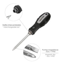 Destornillador Intercambiable 6x150 mm,