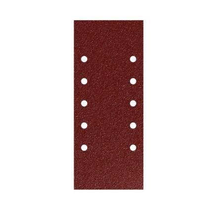 Lija Recambio Con Velcro 115x280 mm, con Agujeros Grano  80 (10 Piezas)