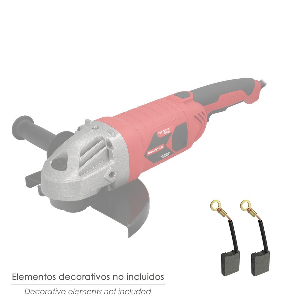 Escobilla Amoladora 2,400 Watt, Ø 230 mm, Codigo 07021655 al por Mayor | Almacén de Ferretería