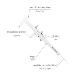 Calibre Acero Inoxidable Profesional 150 mm, Alta Precisión