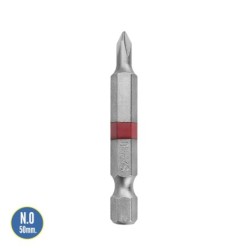 Puntas Largas Destornillador Phillips Nº 0 (2 Piezas), Acero S2 al Cromo Vanadio, Puntas Hexagonales, Destorpuntas,