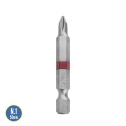 Puntas Largas Destornillador Phillips Nº 1 (2 Piezas), Acero S2 al Cromo Vanadio, Puntas Hexagonales, Destorpuntas,