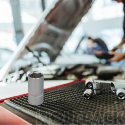 Llave Vaso 1/2" Hexagonal Larga 30 mm, Perfil de 6 caras, Acero Cromo Vanadio, Aristas Redondas