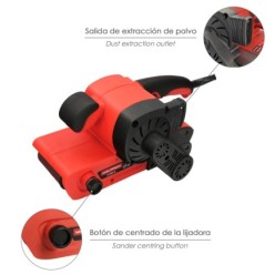 Lijadora De Banda 800 Watt, Con Aspiración Integrada