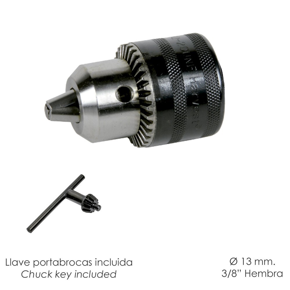 Portabrocas Con Llave 13 mm, 3/8 Hembra al por Mayor | Almacén de Ferretería