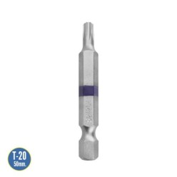 Puntas Largas Destornillador Torx T20 (2 Piezas), Acero S2 al Cromo Vanadio, Puntas Hexagonales, Destorpuntas,