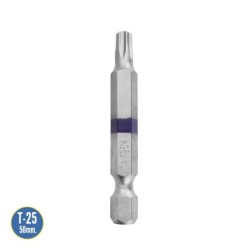 Puntas Largas Destornillador Torx T25 (2 Piezas), Acero S2 al Cromo Vanadio, Puntas Hexagonales, Destorpuntas,