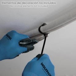 Taco Fijación Brida Nylon Negro 8 mm, (Bolsa 100 Unidades)