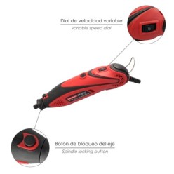 Multiherramienta 135 Watt, Con 210 Accesorios y Maletin, Herramienta Multifunción, Mini Taladro, Herramienta Rotativa, Amoladora