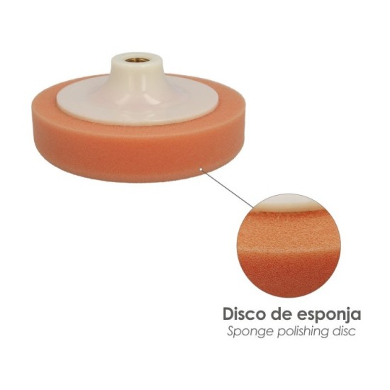 Disco Pulidor Esponja M-14  125mm, al por Mayor | Almacén de Ferretería
