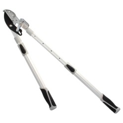 Tijeras Podar 2 Manos Yunque, Telescopica de 68 a 95 cm, Mango Aluminio Multiplicador Fuerza, Corte Ø 35 mm, Empuñadura TPR