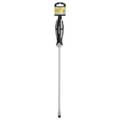 Destornillador Plano Estampado Acero S2 Mango TPR Bimaterial, Medida 1,6 x Ø 9,0 x 300 mm,  DIN5265