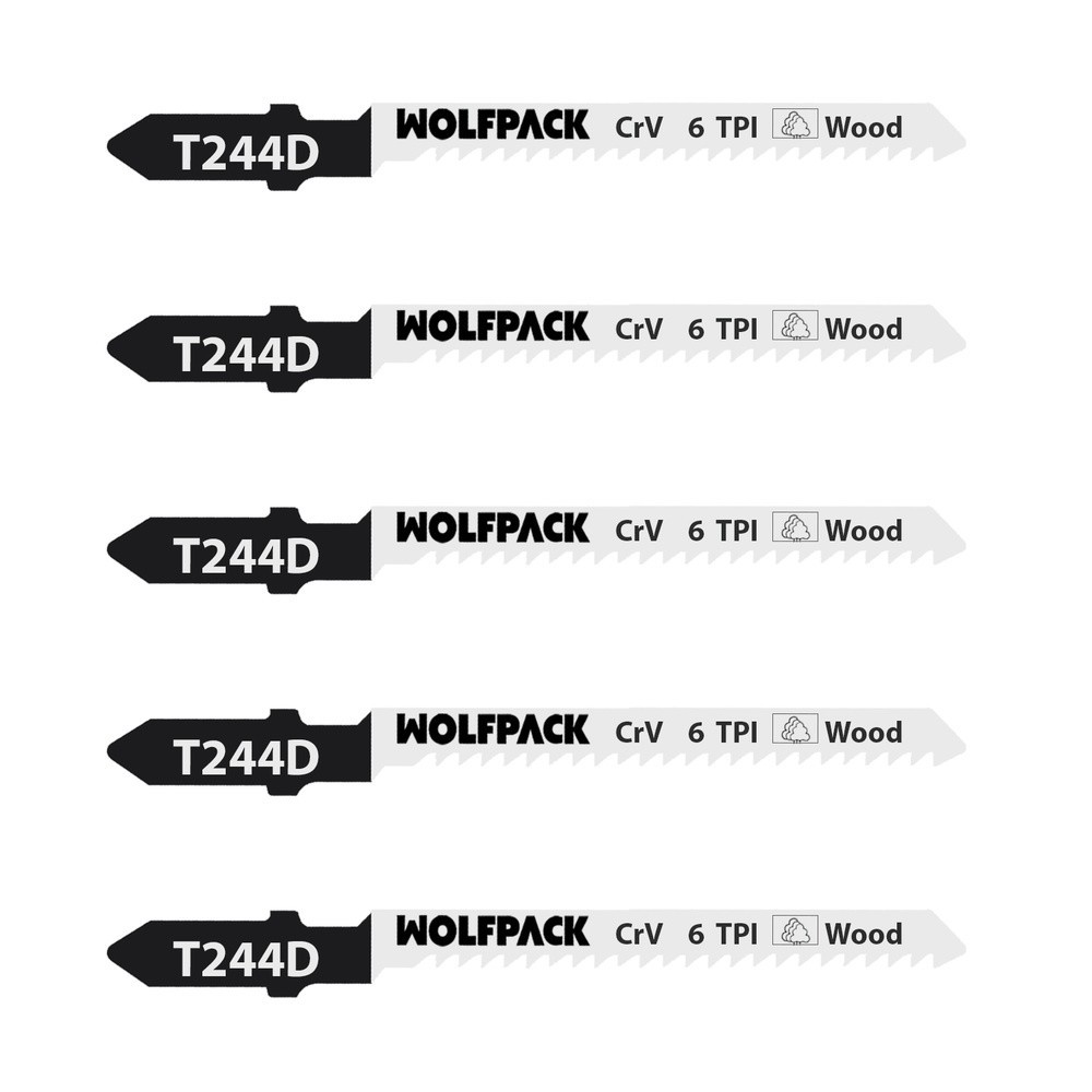 Hojas Sierra Calar Para Madera Corte Grueso 5 Piezas, Hoja Cromo Vanadio 58, Vastago T Universal al por Mayor | Almacén de Ferre