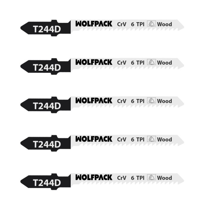 Hojas Sierra Calar Para Madera Corte Grueso 5 Piezas, Hoja Cromo Vanadio 58, Vastago T Universal al por Mayor | Almacén de Ferre