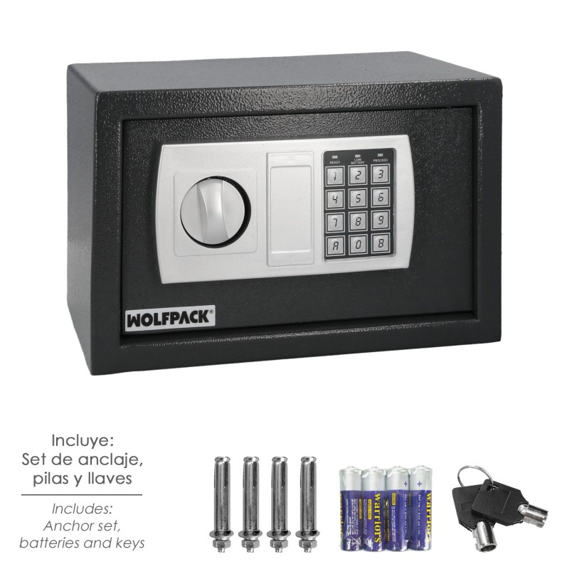 Caja Fuerte Sobreponer Electrica 31x20x20 cm,