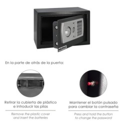 Caja Fuerte Sobreponer Electrica 31x20x20 cm,