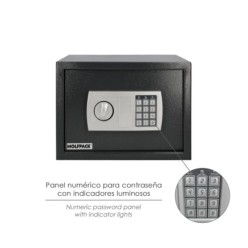 Caja Fuerte Sobreponer Electrica 35x25x25 cm,