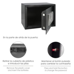 Caja Fuerte Sobreponer Electrica 35x25x25 cm,