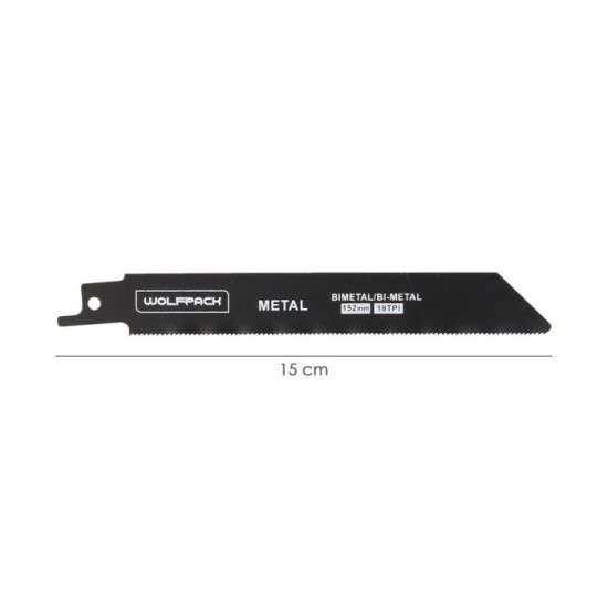 Hoja Sierra Sable Para Metales 152 mm, 18 Tpi, 5 Piezas, Sierra Hierro Aluminio, Cobre, Plastico al por Mayor | Almacén de Ferre
