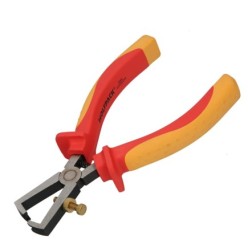Alicates Pelacables 150 mm, Mangos Aislados Acero Cromo Vanadio Pelacables, Corta Cables, Pelador Cables