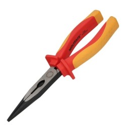 Alicates Boca Recta 200 mm, Mangos Aislados Acero Cromo Vanadio Pelacables, Corta Cables, Pelador Cables