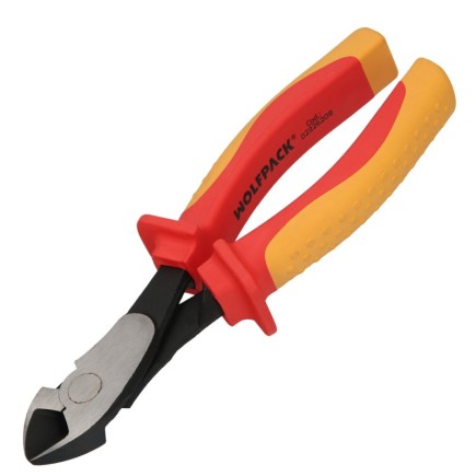 Alicates Corte Diagonal 180 mm, Mangos Aislados Acero Cromo Vanadio Pelacables, Corta Cables, Pelador Cables