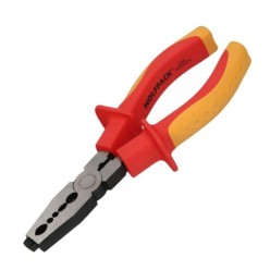 Alicates Pelacables Multifunción 150 mm, Mangos Aislados Acero Cromo Vanadio Pelacables, Corta Cables, Pelador Cables