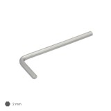 Llave Allen Standar Acero Cromo Vanadio Profesional 2,0 mm, Llave Hexagonal, Llave Allen Taller Mecanica, Llave Allen Bricolaje 