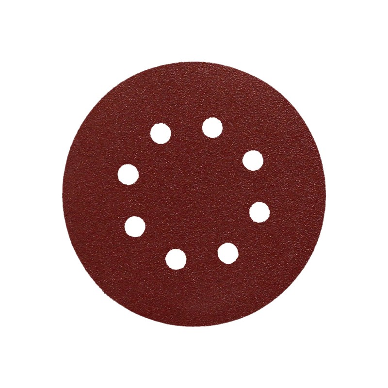 Lija Recambio Velcro Disco Ø 125 mm, Con Agujeros Grano 180 (10 Piezas)
