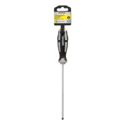 Destornillador Plano Vaciado Acero S2 Mango TPR Bimaterial, Medida 1,0 x Ø 5,0 x 150 mm,  DIN5265