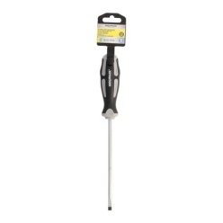 Destornillador Plano Vaciado Acero S2 Mango TPR Bimaterial, Medida 1,2 x Ø 6,0 x 150 mm,  DIN5265