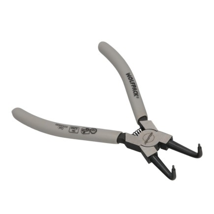 Alicates Arandelas Interiores Curvo 175 mm, Acero Din 5256, Anillos De Presion, Anillos De Retención, Arandelas Circlips