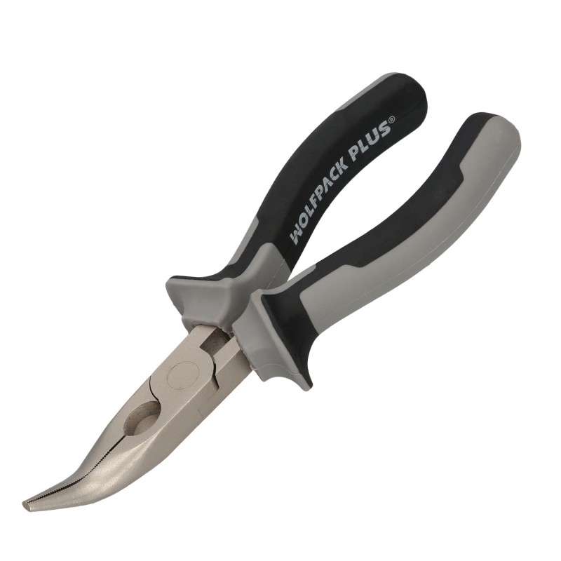 Alicates Boca Curva 150 mm, Acero Cromo Vanadio DIN-ISO 5745 Alicates Punta Curva, Alicates Boca Curva Larga,