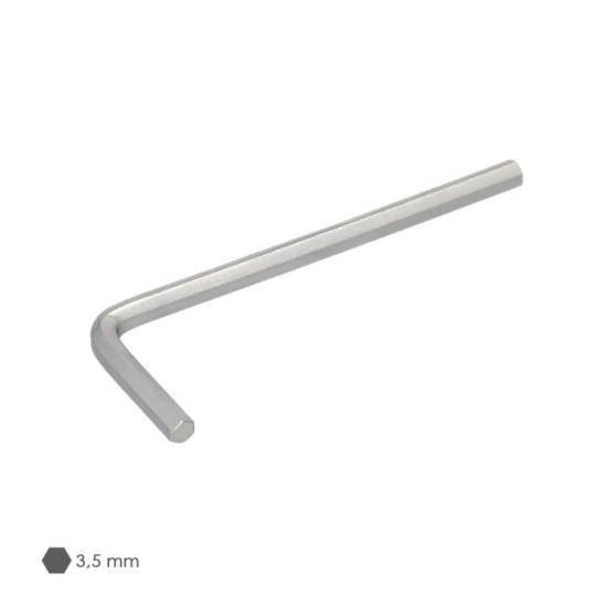Llave Allen Standar Acero Cromo Vanadio Profesional 3,5 mm, Llave Hexagonal, Llave Allen Taller Mecanica, Llave Allen Bricolaje 