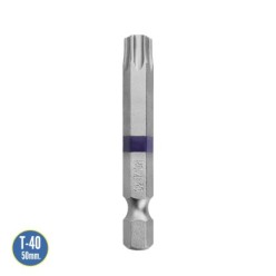 Puntas Largas Destornillador Torx T40 (2 Piezas), Acero S2 al Cromo Vanadio, Puntas Hexagonales, Destorpuntas,