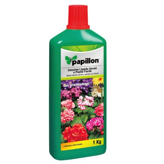 Abono Liquido Papillon Geranios y Flores 1kg al por Mayor | Almacén de Ferretería