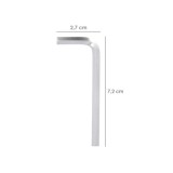 Llave Allen Standar Acero Cromo Vanadio Profesional 4,5 mm, Llave Hexagonal, Llave Allen Taller Mecanica, Llave Allen Bricolaje 