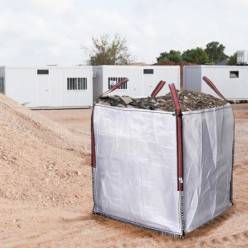 Saco Obra Big Bag Rafia 90x90x90cm, Carga Máxima Seg, 1,000 Kg,