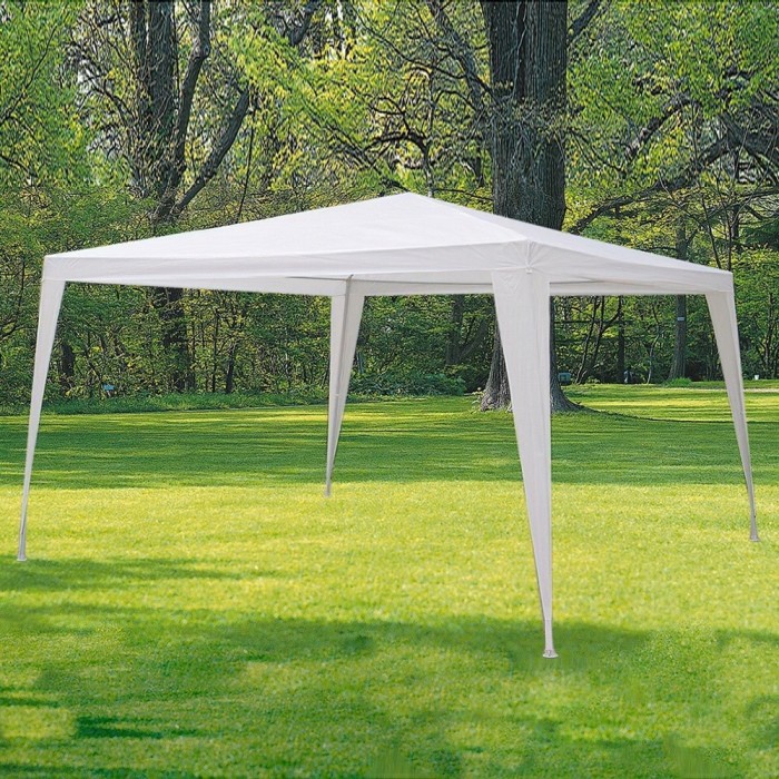 Pergola Desmontable Blanca, 3x3 metros al por Mayor | Almacén de Ferretería